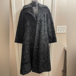 Vintage Black Astra Kurl by Hillmore Coat